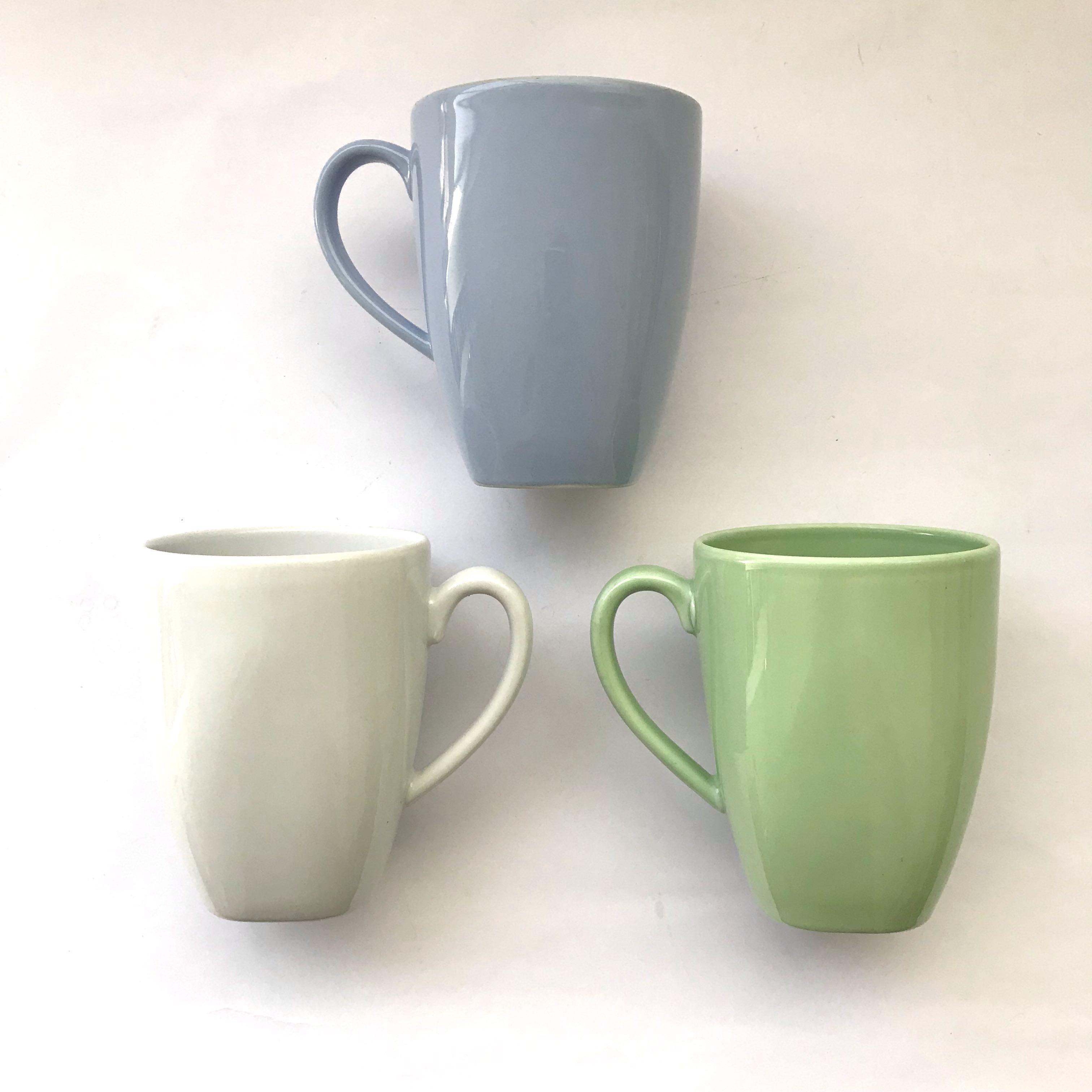 Ikea Coffee Mugs Pastel Blue Green White Set Of 3 Home Appliances Kitchenware On Carousell