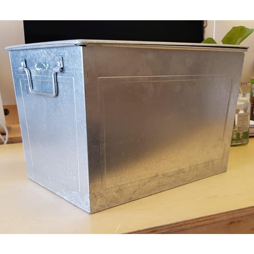 ikea skrin metal container furniture home living home improvement organisation storage boxes baskets on carousell