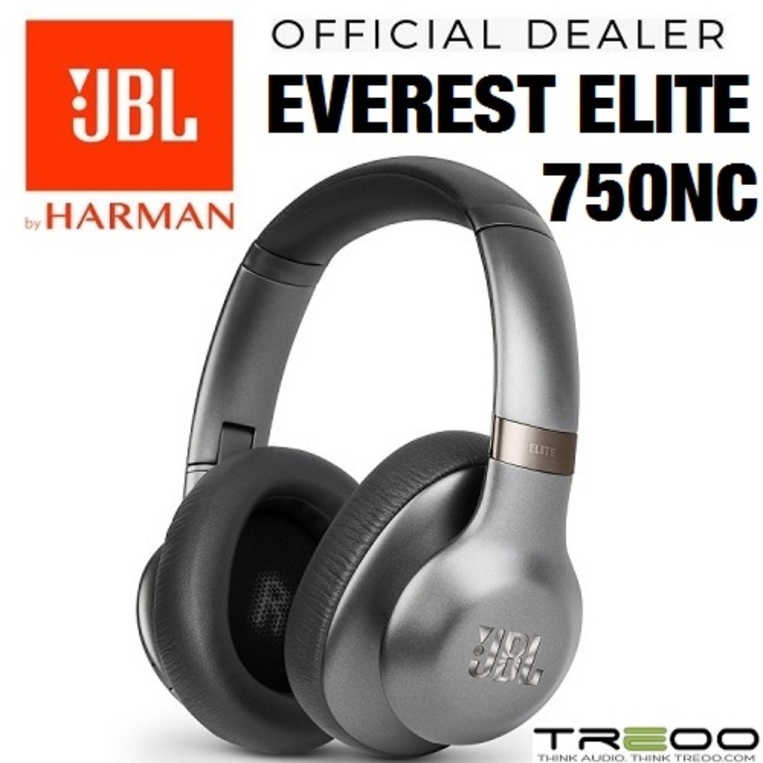 PROMO JBL Everest Elite 750NC Wireless Bluetooth Noise Cancelling Over the Ear Headphone with Microphone Audio Headphones Headsets on Carousell