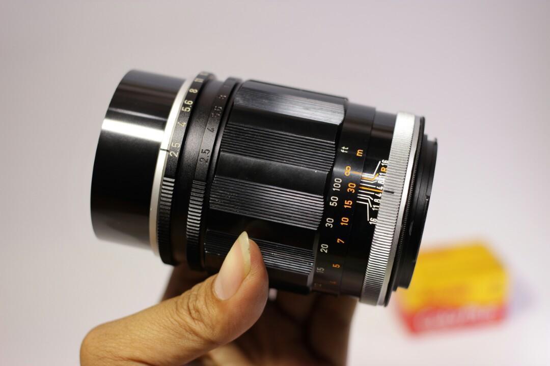 canon fl 135mm f2 5 lensa manual bokehh jahat