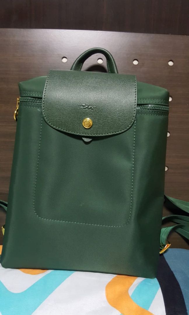 longchamp backpack green