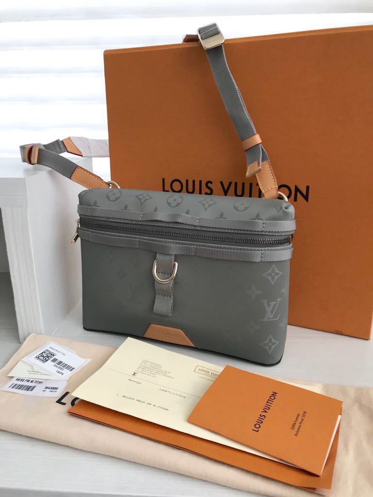 Louis Vuitton Messenger Monogram PM Titanium in Coated Canvas with