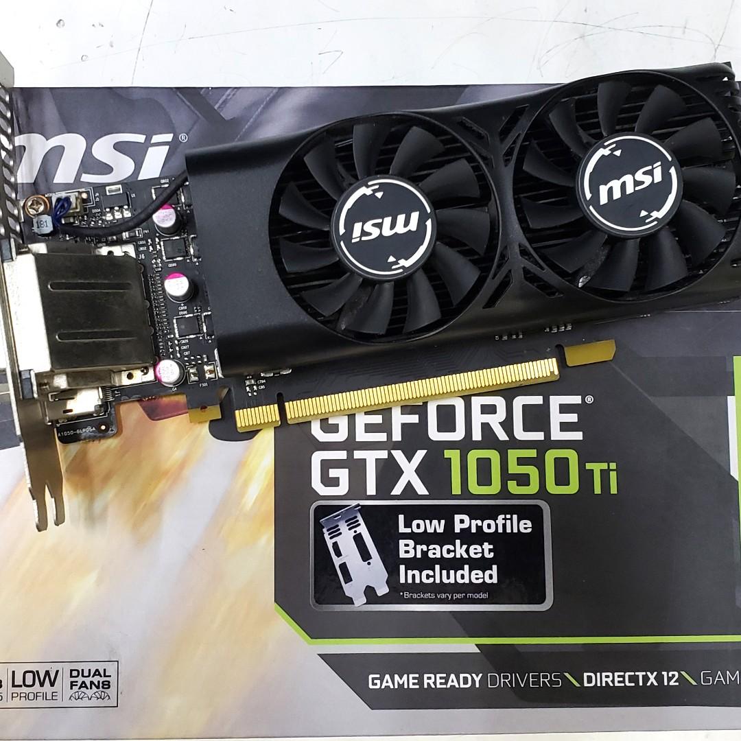 MSI GeForce GTX 1050 Ti 4GT LP, 電腦＆科技, 手提電腦- Carousell