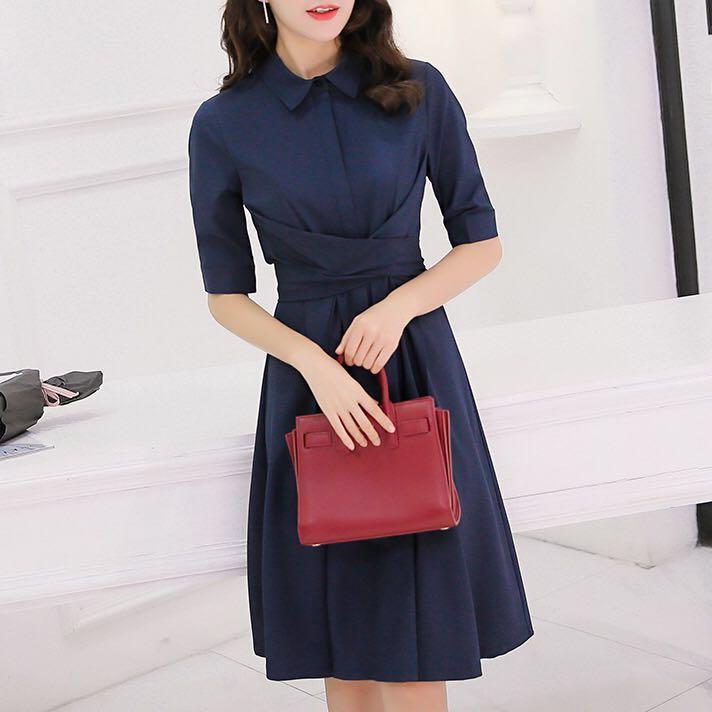 ladies navy work dresses