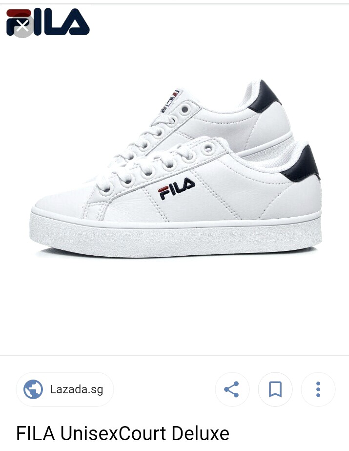 Fila Shoes Unisex Court Deluxe White 