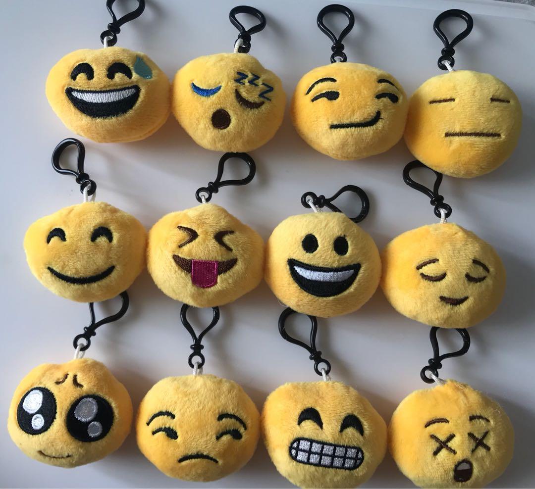 On Hand Emoji Plush Keychain Luxury Bags Wallets Others On Carousell