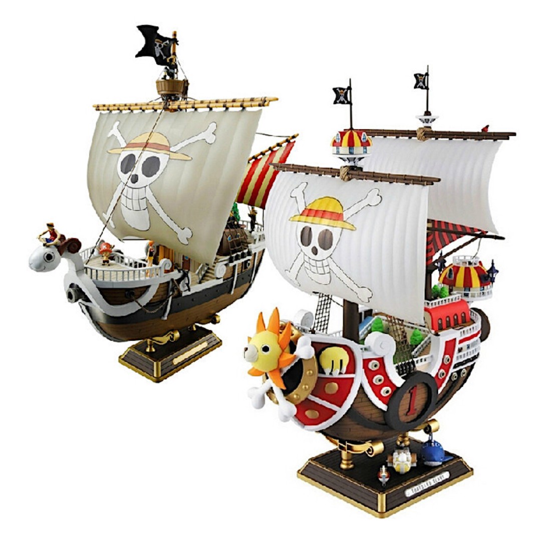One Piece Thousand Sunny & Going Merry Boat Pirate Ship Action Figure ...