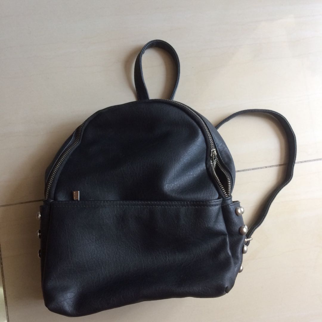 Parisian leather backpack, Women's Fashion, Bags & Wallets, Backpacks on  Carousell