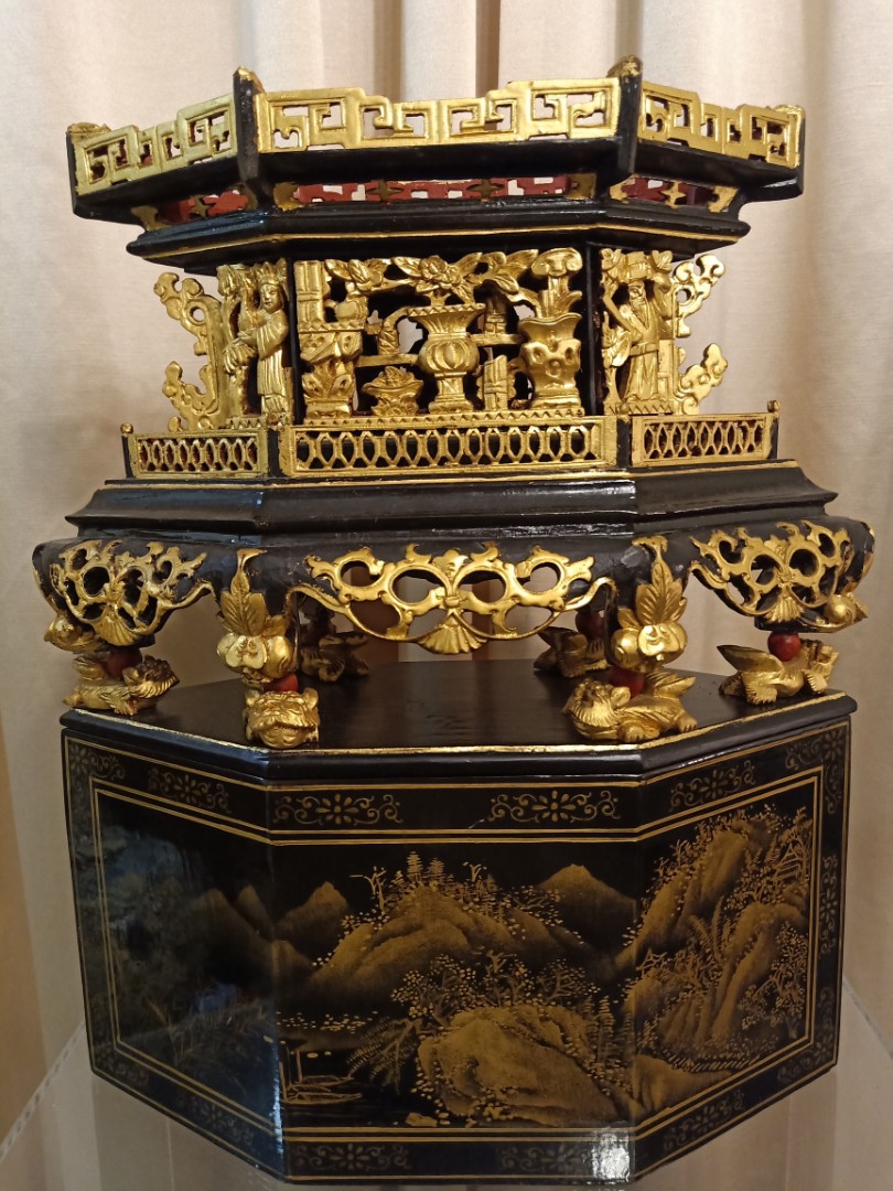 Peranakan Straits Chinese Nyonya chanab lacquer box, Hobbies & Toys ...