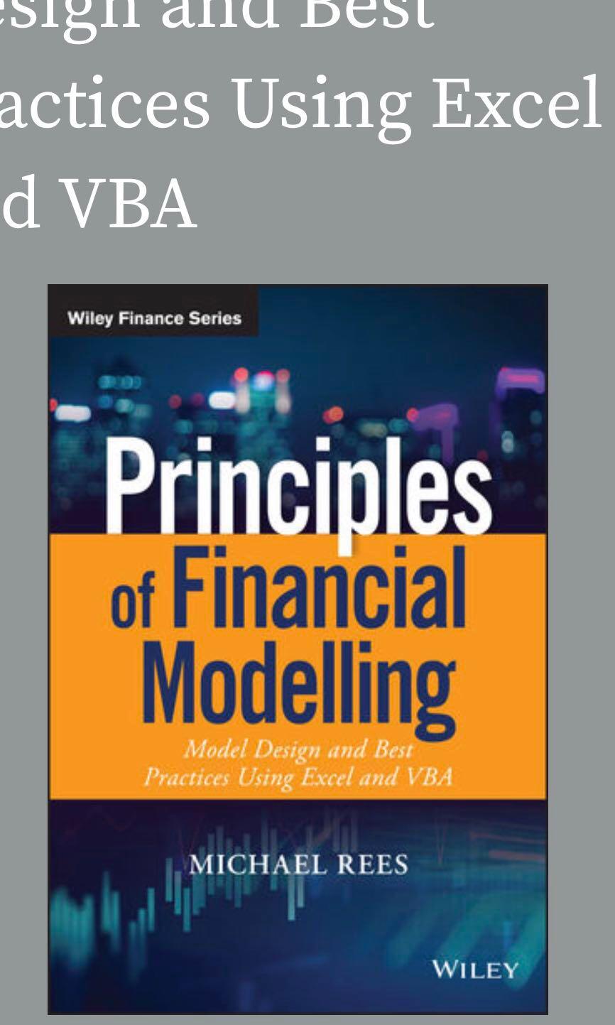 Principles of Financial Modelling Model Design and Best Practices