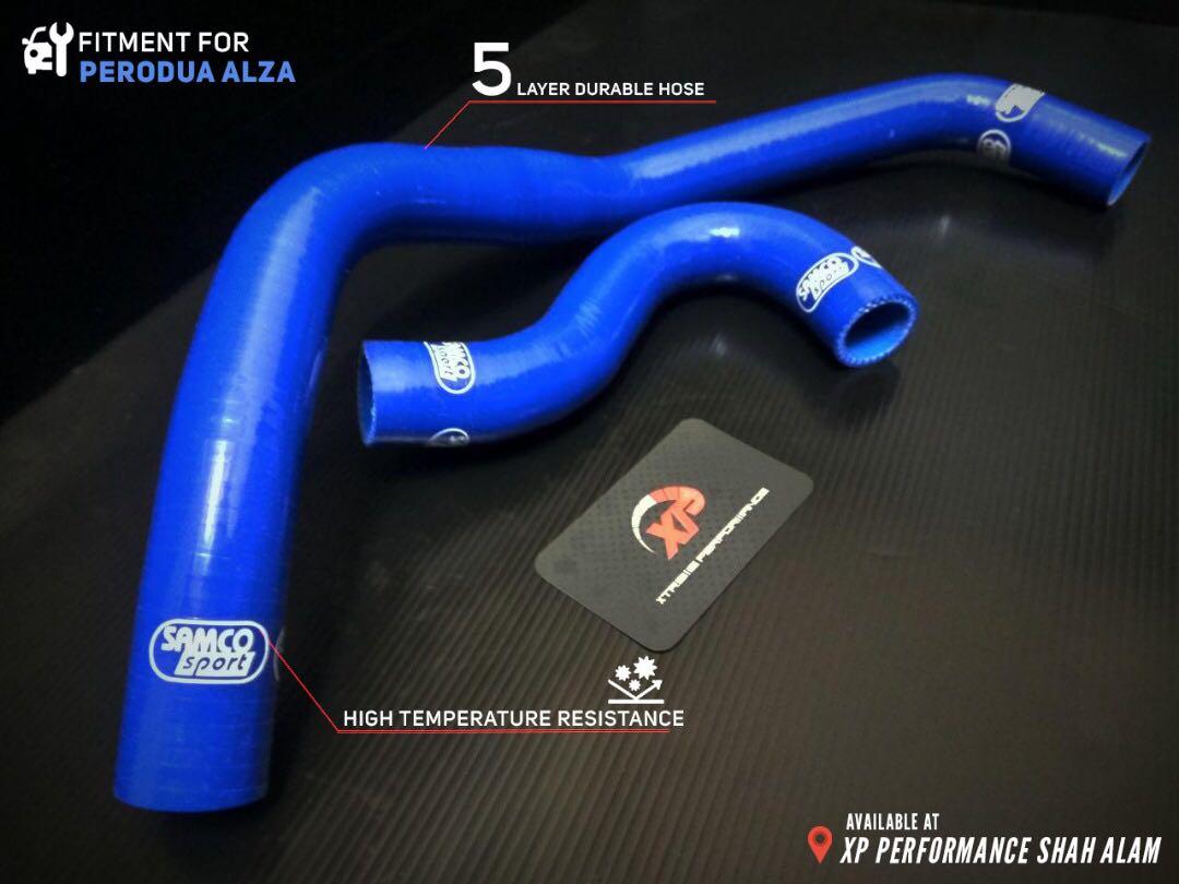 Radiator Hose Samco For Perodua Alza Myvi Blue Gloss 2 Pcs Auto Accessories On Carousell