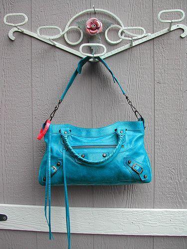 Balenciaga turquoise bag outlet