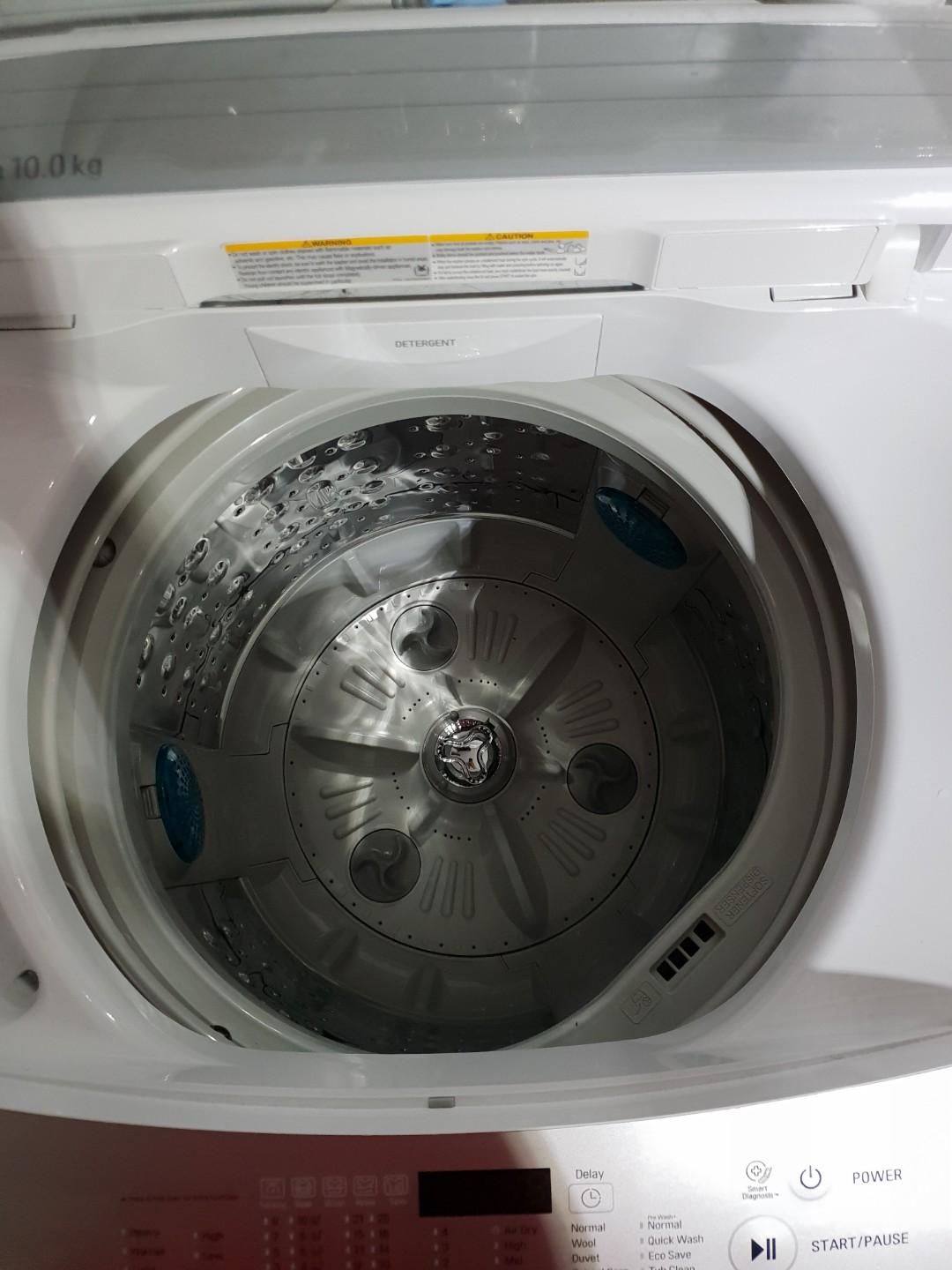 Selling a oneyear old LG 10kg Washing Machine with Turbo Drum, TV