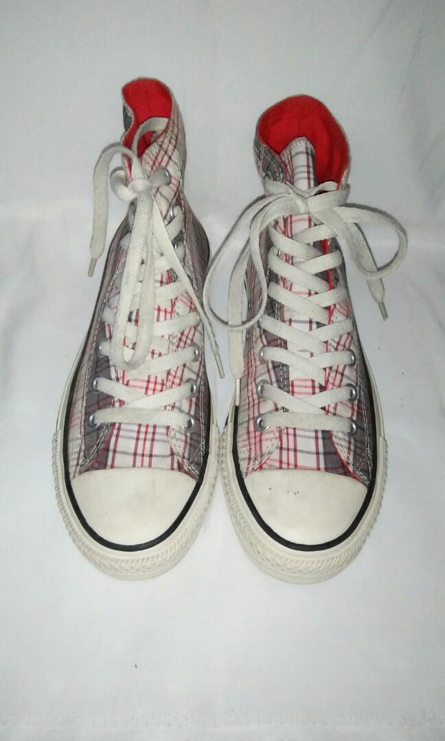 Sepatu Second Original Converse Ct Hi Punk Plaid Men S Fashion