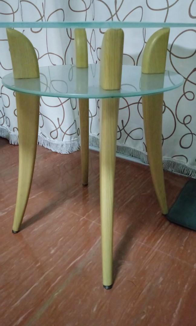 House Moving Glass Top Dining Table Display Console Furniture