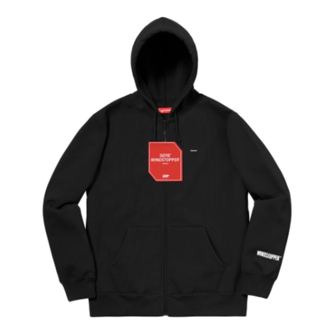 supreme windstopper zip up hooded sweatshirt