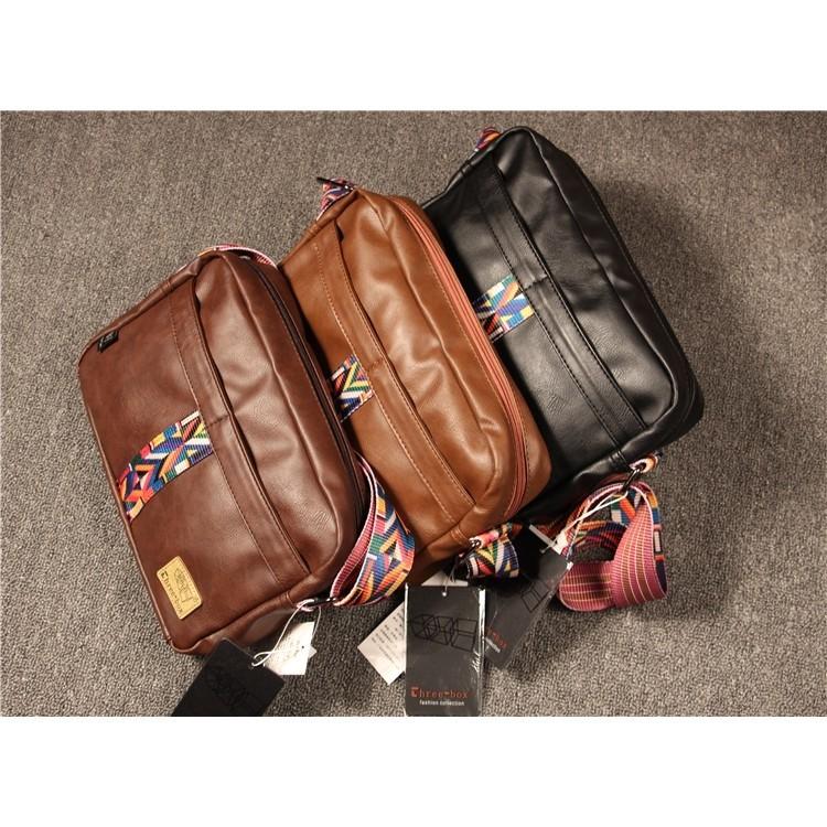 Sling bag with online colourful strap