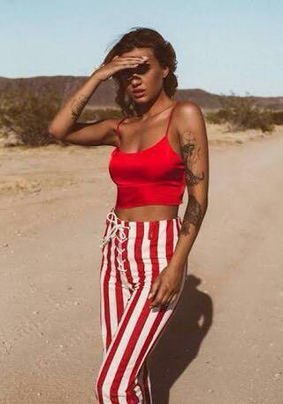 UNWORN Jagger Stone Thelma Stripe Pants Women s Fashion Clothes on Carousell