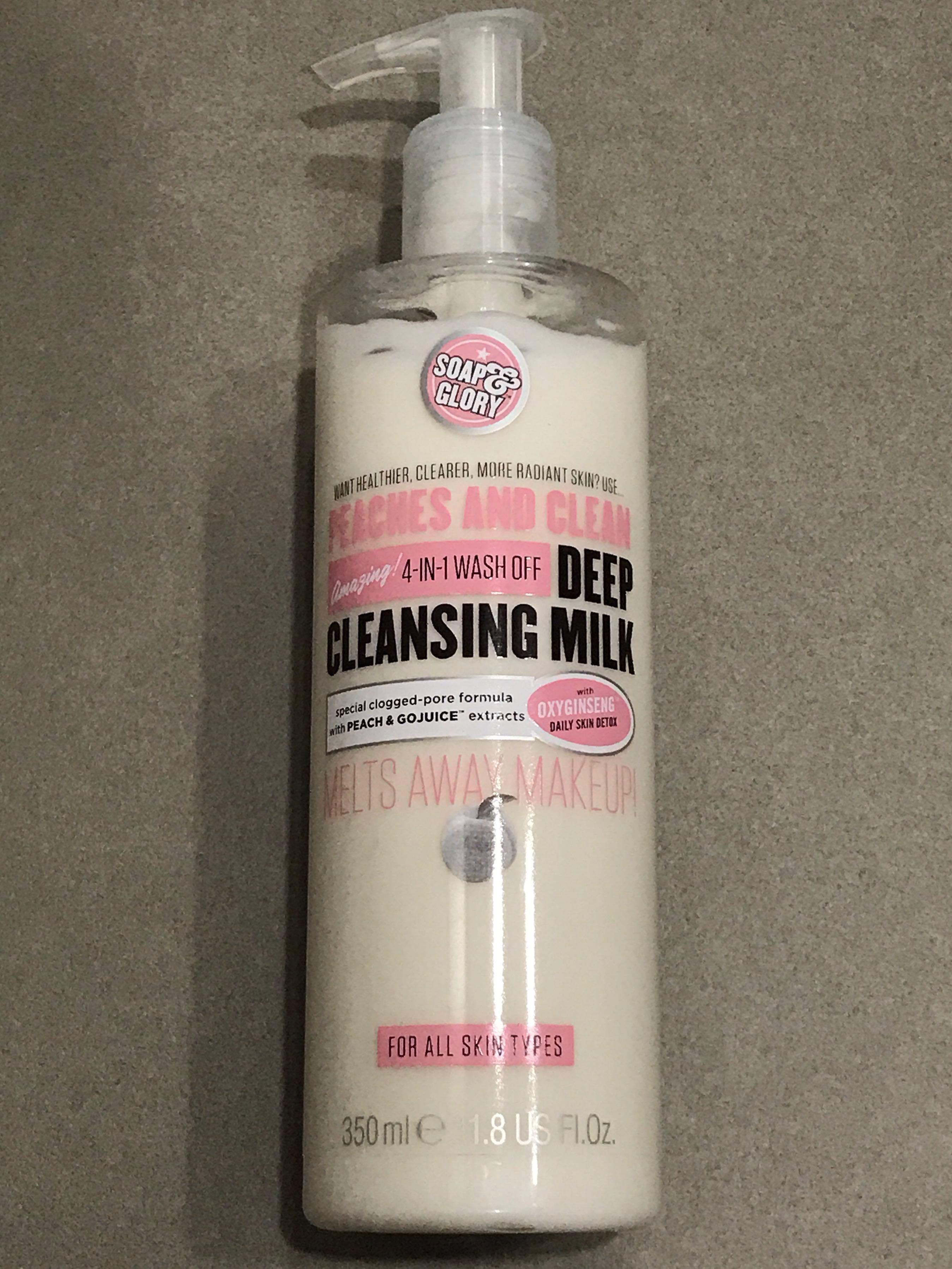 soap and glory deep cleansing milk