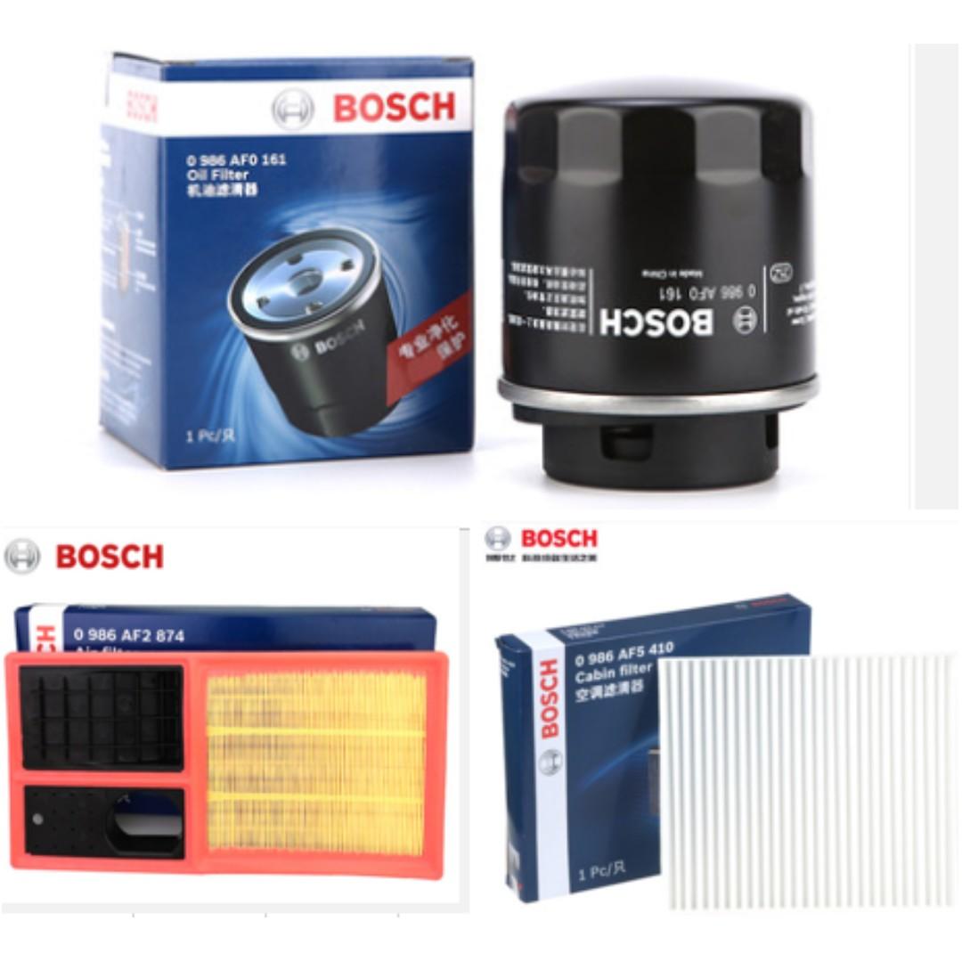 VW POLO 1.6 OIL /AIRCON / AIR FILTER (BOSCH), Auto Accessories on Carousell