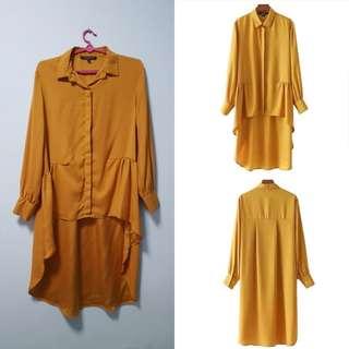 (PRICE REDUCED) Mustard high low top