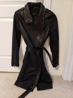 Mackage leather trenchcoat XS