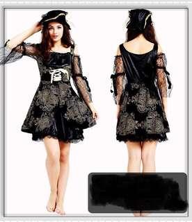 Halloween Pirate Female Costume (w Hat)
