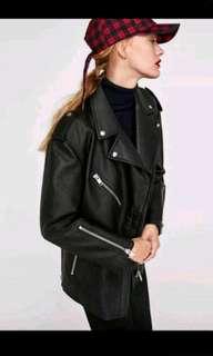 Zara Oversized Moto Jacket