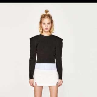 Zara White Skirt with side slits