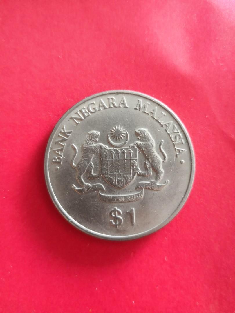 1986-1990 Malaysia 1 Ringgit Coin, Antiques, Currency on Carousell