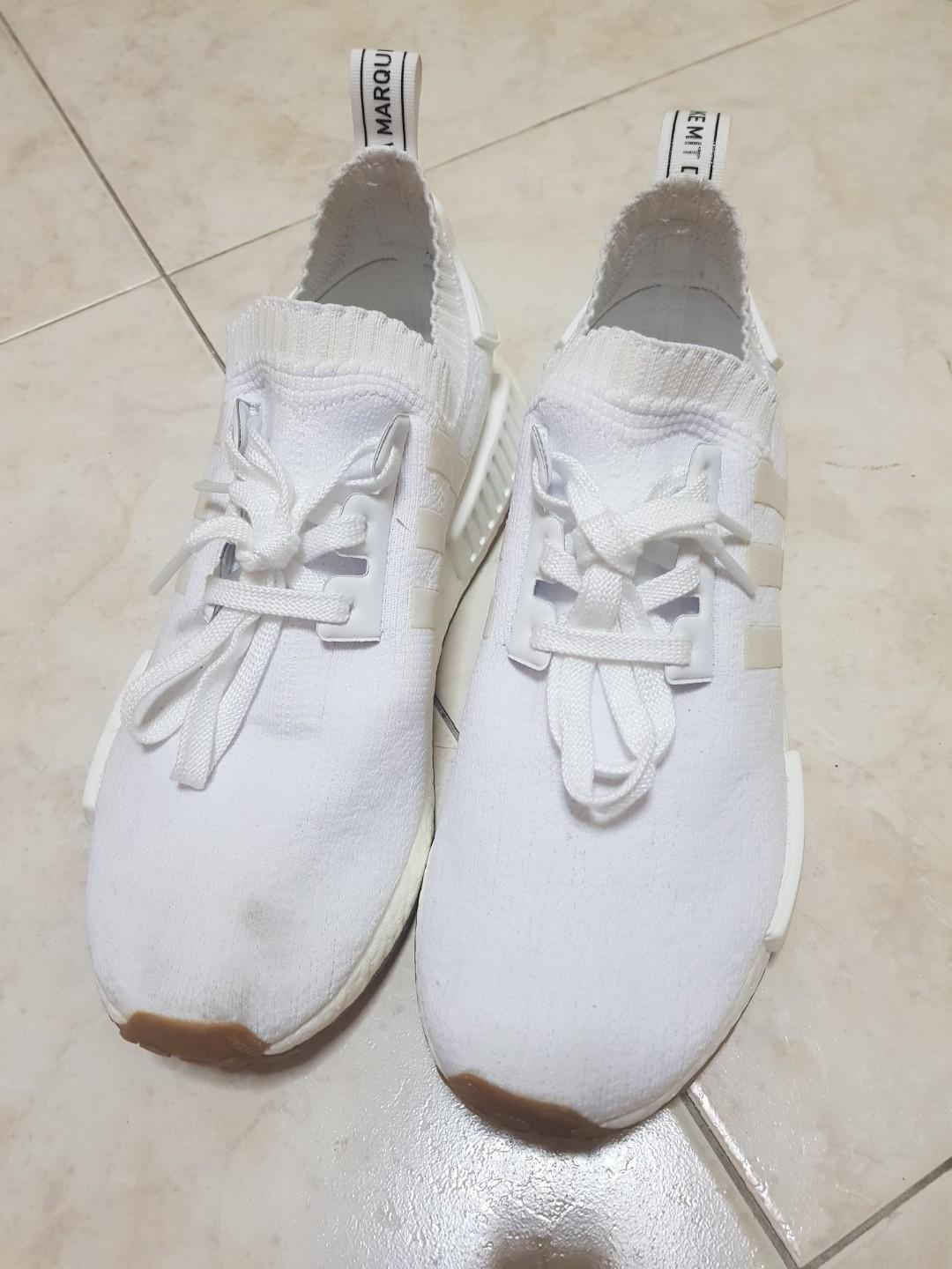 White nmd sale gum bottom