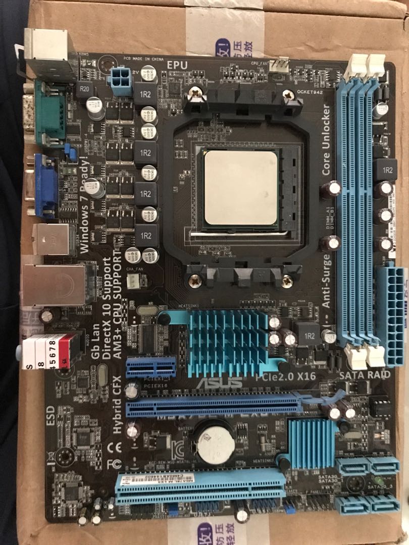 Asus M5a78l M Lx3 Motherboard Athlon Ii X2 250 Electronics Computer Parts Accessories On Carousell