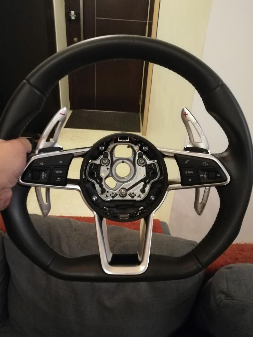 Audi Tt Flat Bottom Mfsw Steering Wheel Car Accessories Accessories On Carousell