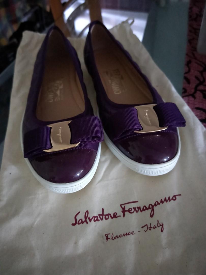 Ferragamo rufina quilted flats shop