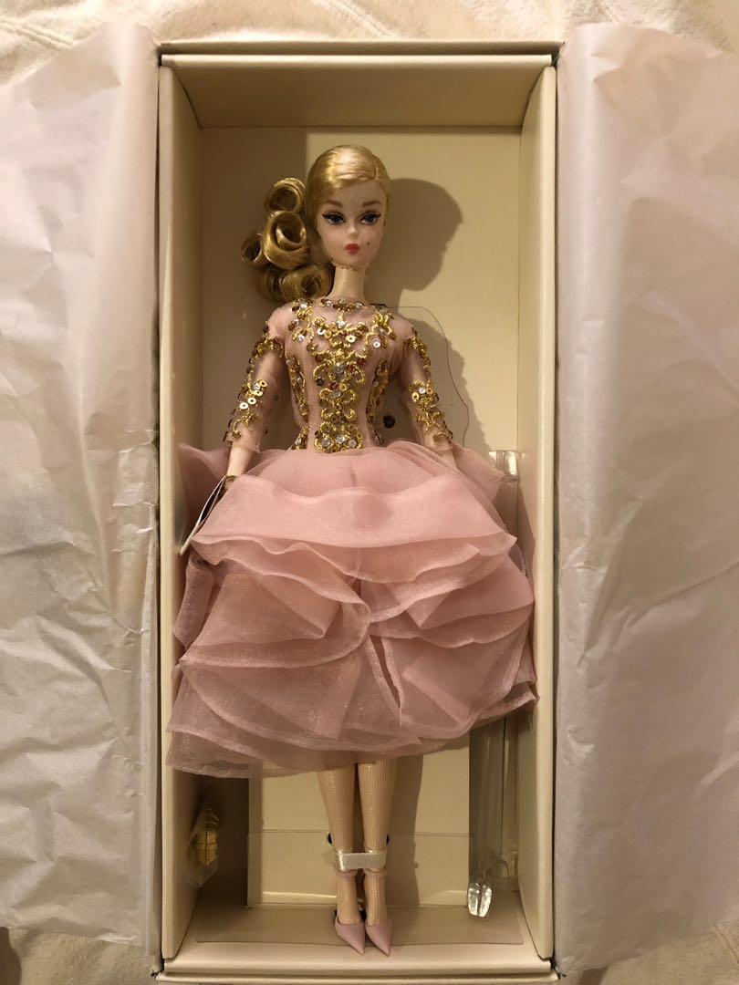 Blush /& Gold Cocktail Dress Silkstone Doll Barbie Fashion Model Collection