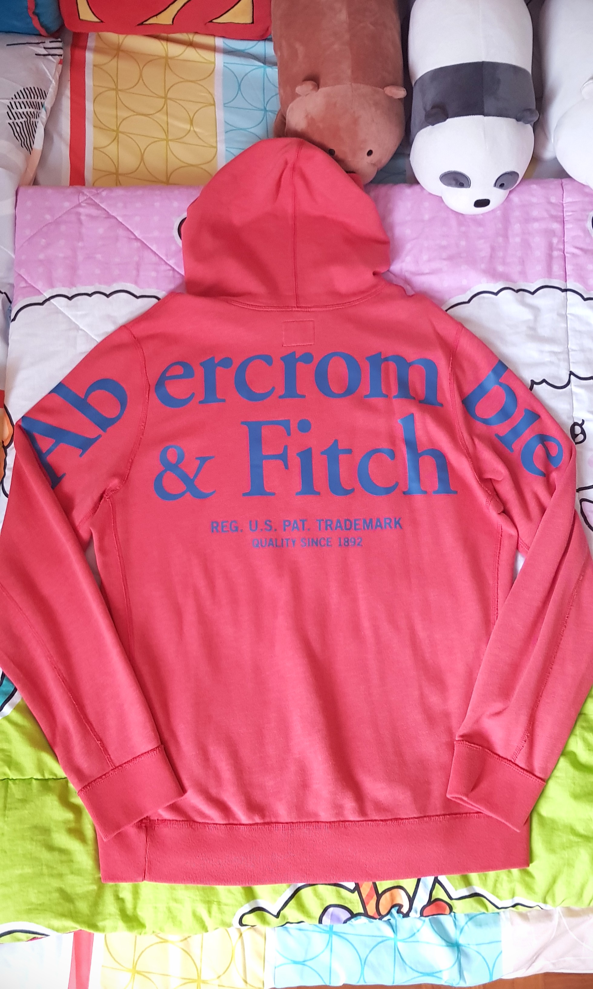 abercrombie box logo hoodie