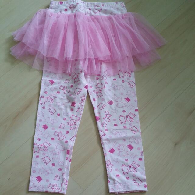 Brand New Peppa Pig Tutu Skirt With Leggings Babies Kids Girls