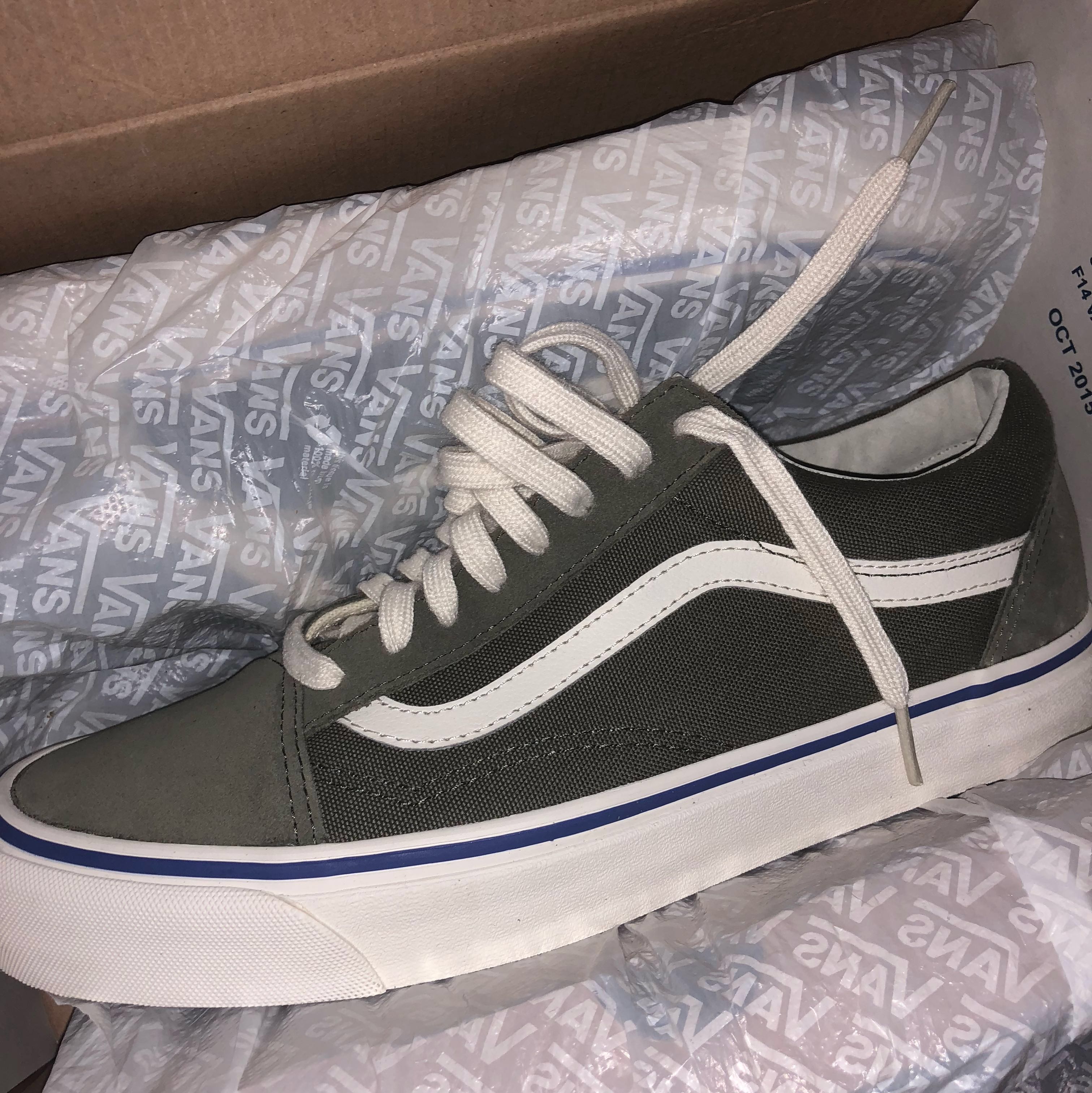 vans old skool pro dusty olive