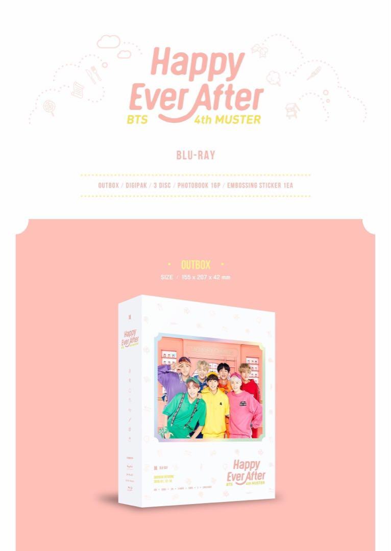 BTS - 4th MUSTER HAPPY EVER AFTER BLU-RAY, K-Wave on Carousell