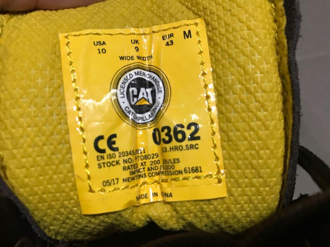 caterpillar safety boots 0362