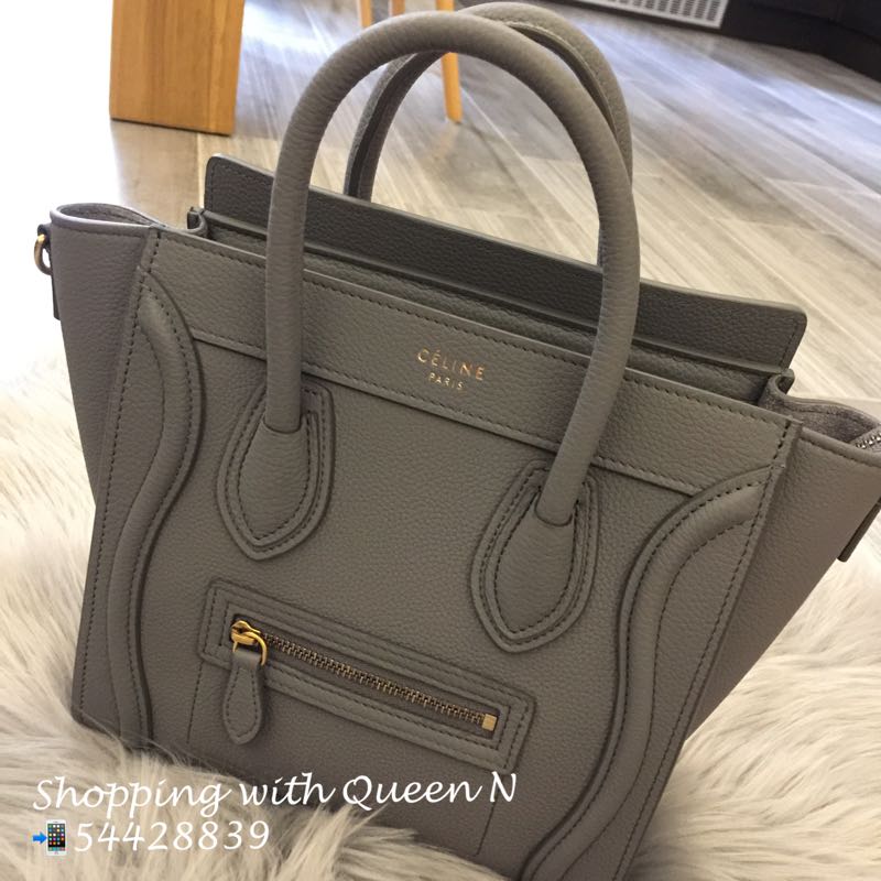 Celine Nano Luggage Kohl Color, 名牌, 手袋及銀包 Carousell