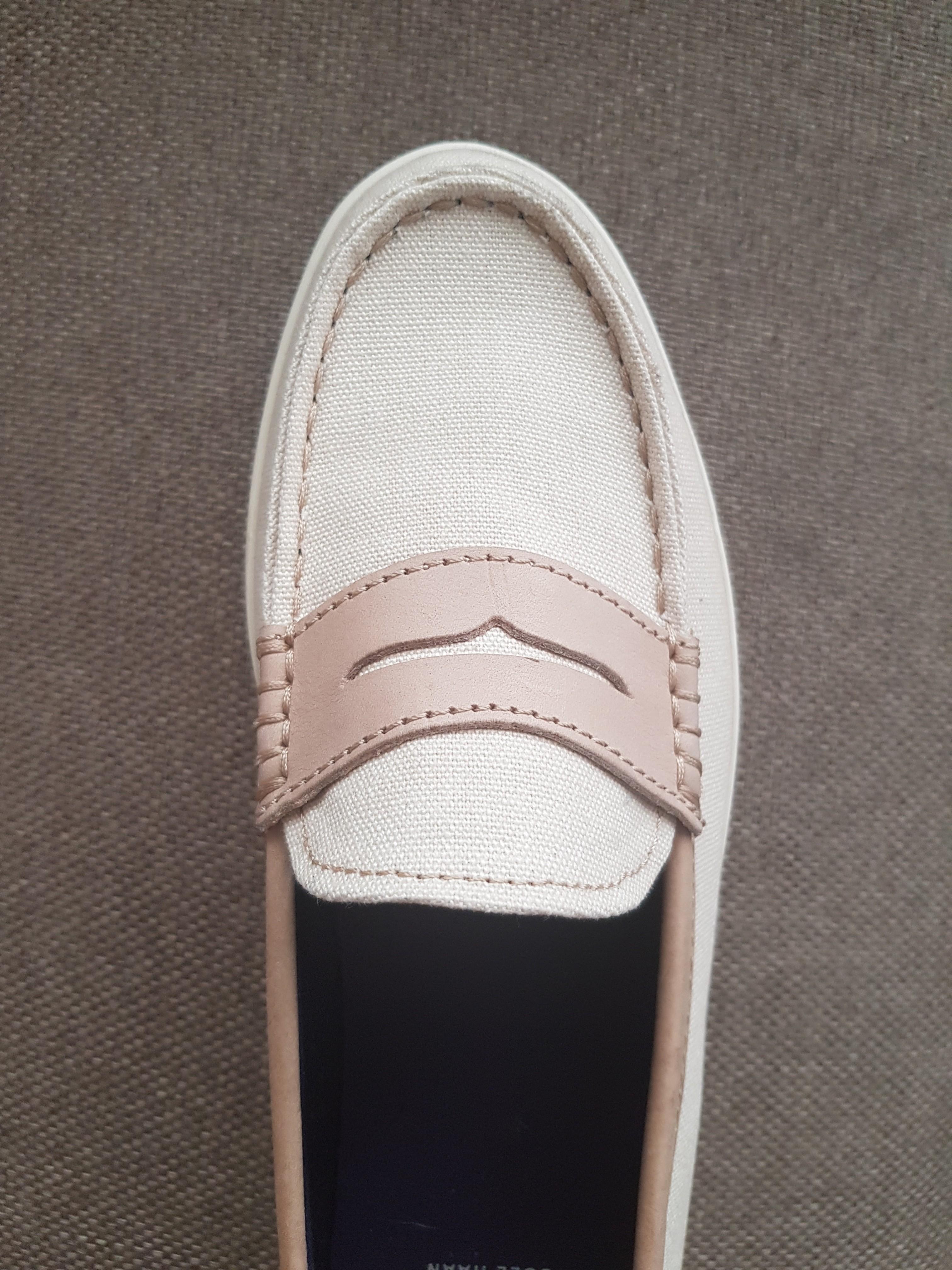 cole haan pink loafers
