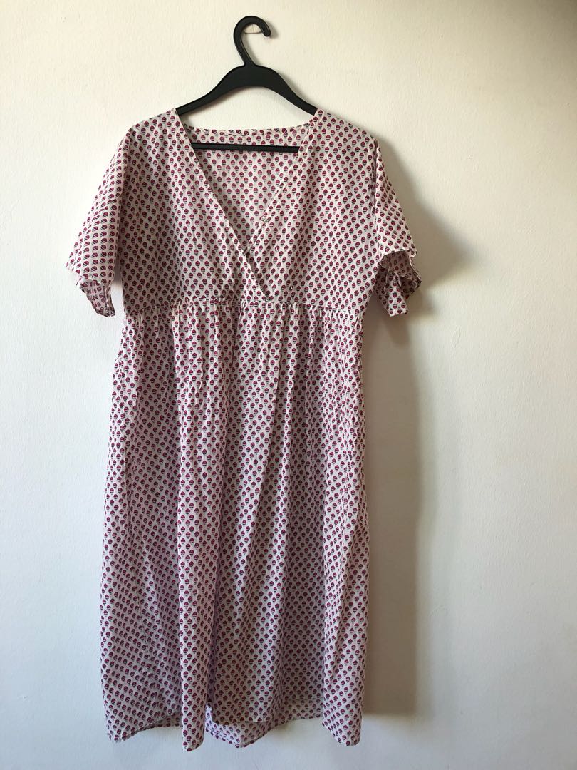 cotton maternity gown