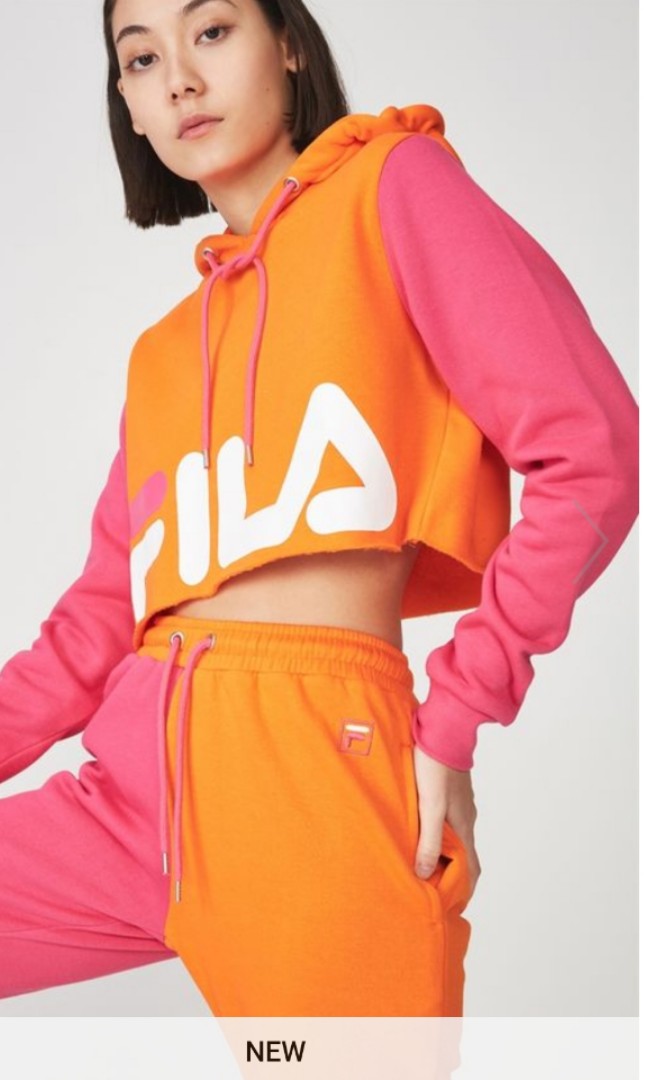 fila orange hoodie
