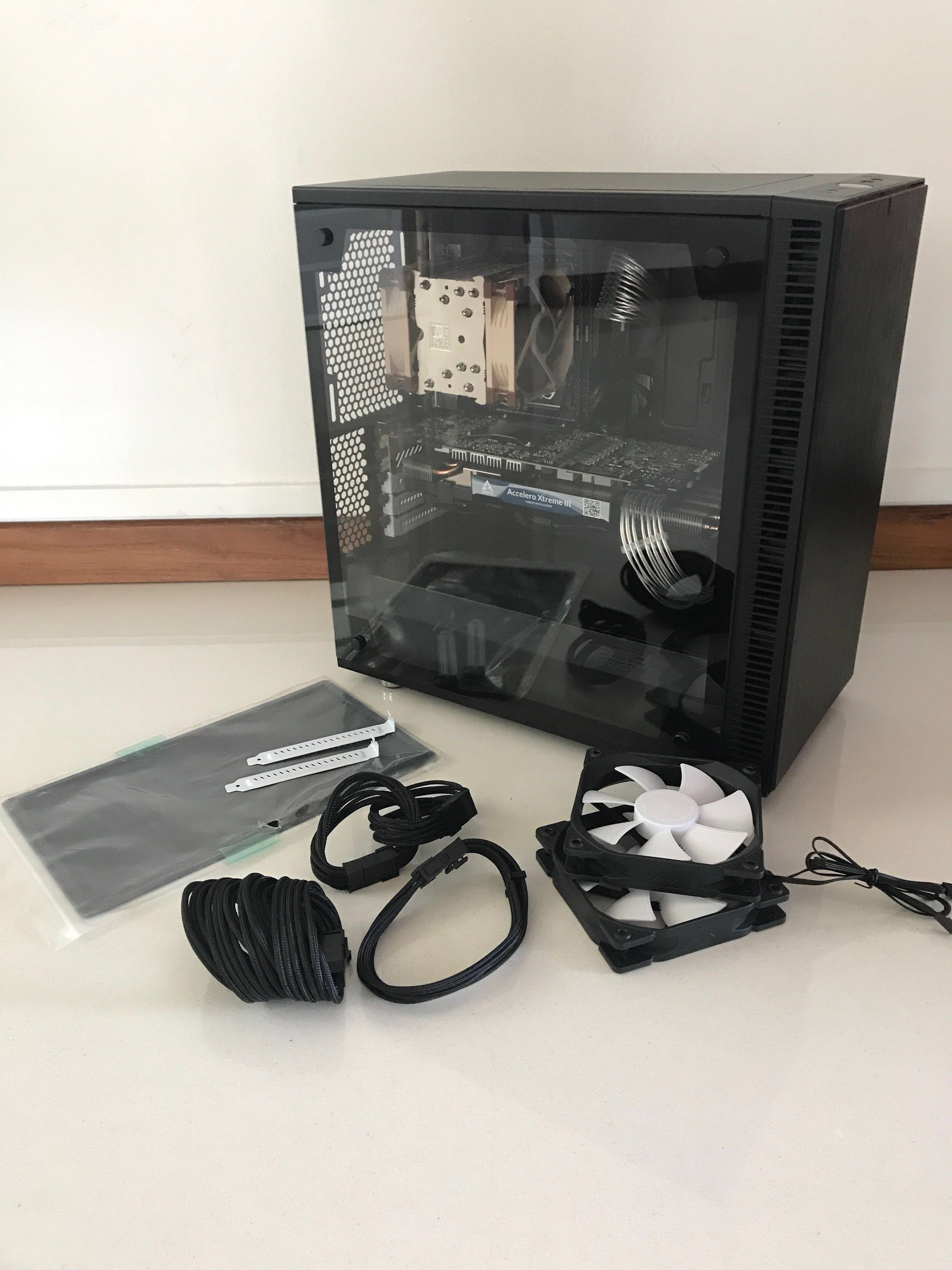 Fractal Design Define Mini C TG (mATX, ITX) (Free sleeved cables),  Computers  Tech, Parts  Accessories, Computer Parts on Carousell