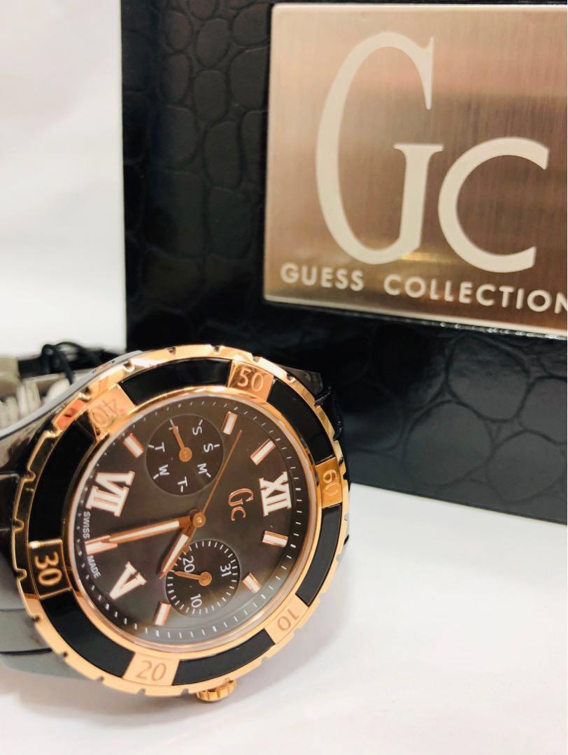 Gc black discount ceramic watch