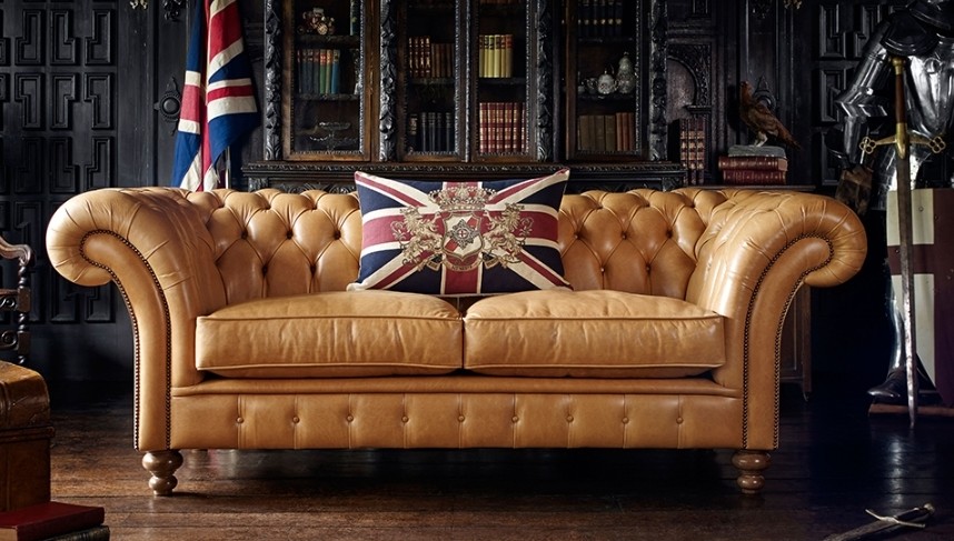 Genuine Leather Sofa From England