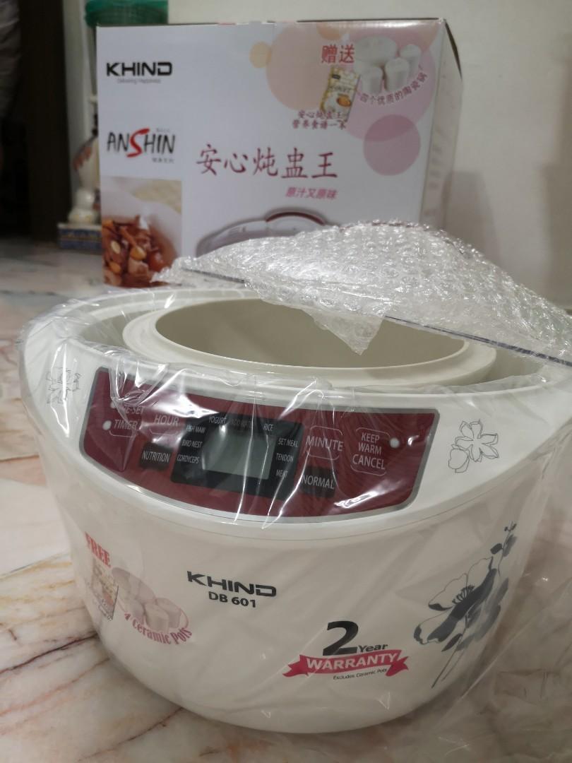 Khind Double Boiler DB601 3.2L, TV & Home Appliances, Kitchen