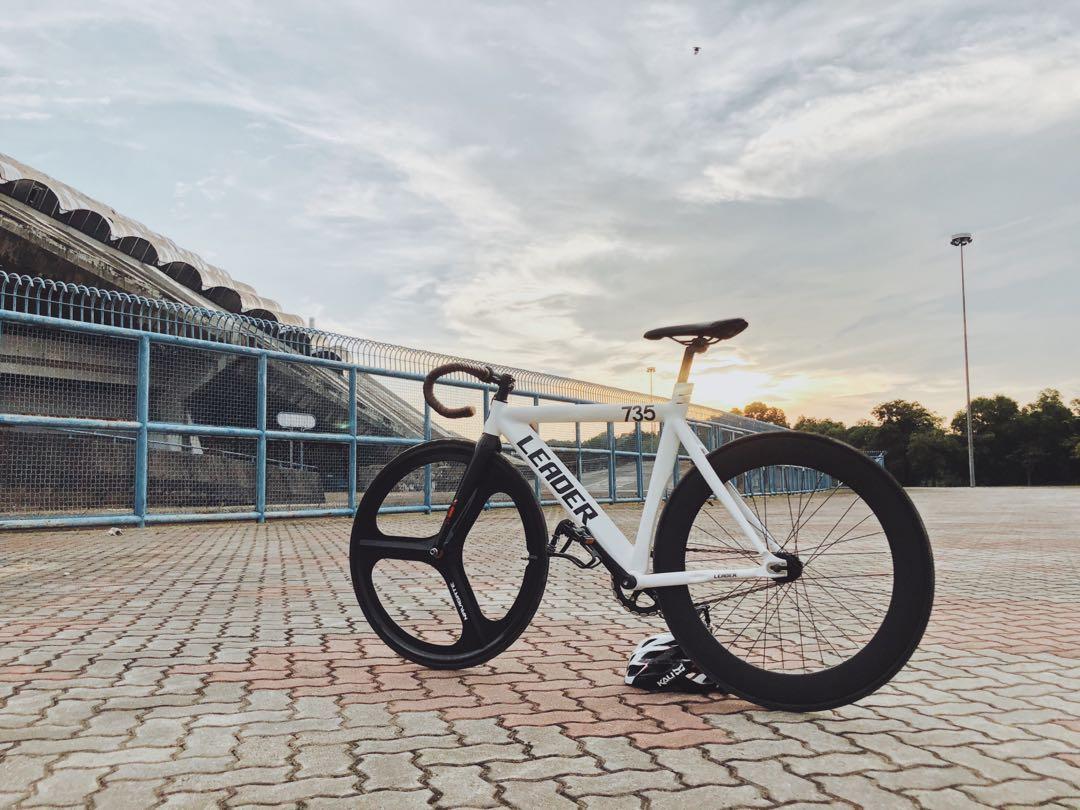 Leader 735 fixed gear bike, Sports Equipment, Bicycles & Parts, Bicycles on Carousell