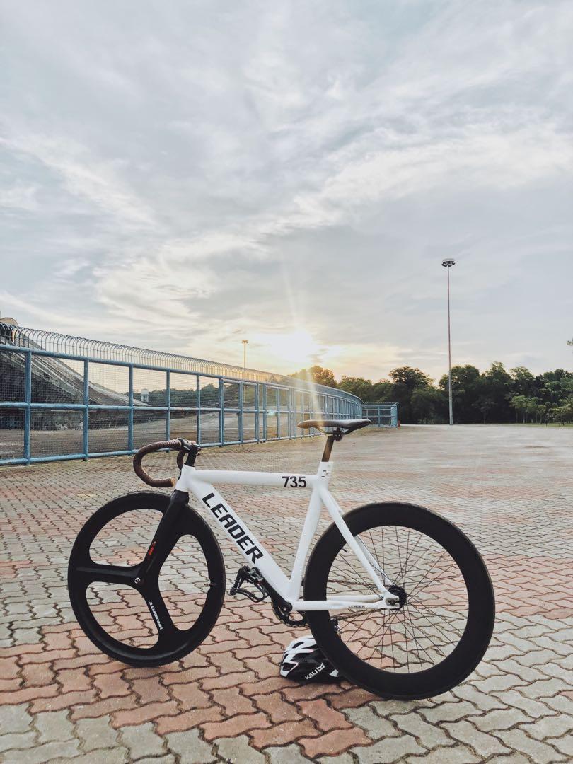 Leader 735 fixed gear bike, Sports Equipment, Bicycles & Parts, Bicycles on Carousell